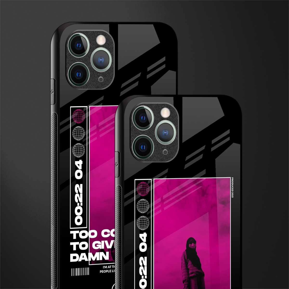 too cool to give a damn glass case for iphone 11 pro image-2