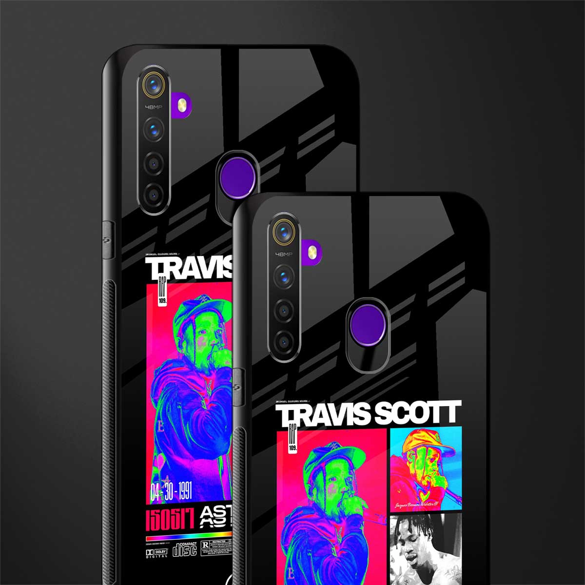 travis scott astroworld glass case for realme 5s image-2
