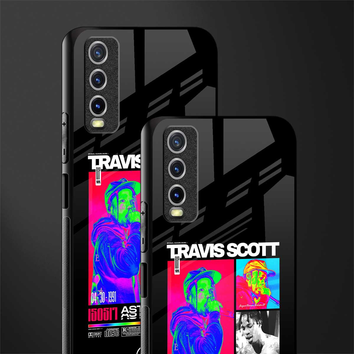 travis scott astroworld glass case for vivo y12s image-2