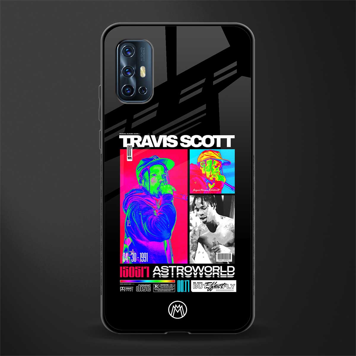 travis scott astroworld glass case for vivo v17 image