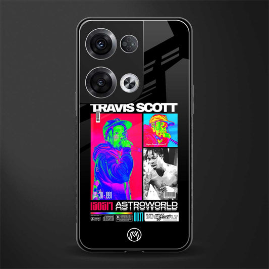 travis scott astroworld back phone cover | glass case for oppo reno 8 pro
