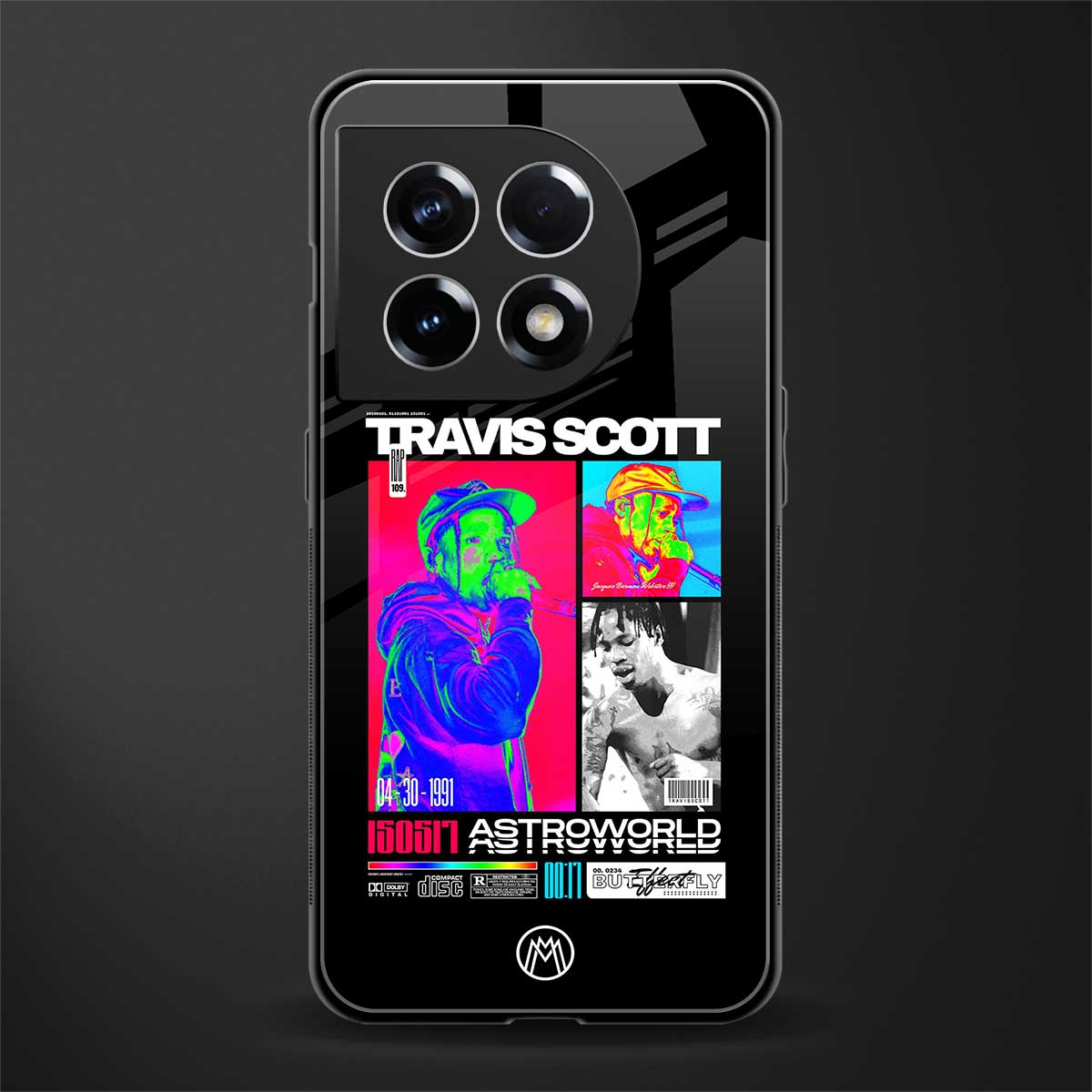 travis scott astroworld back phone cover | glass case for oneplus 11