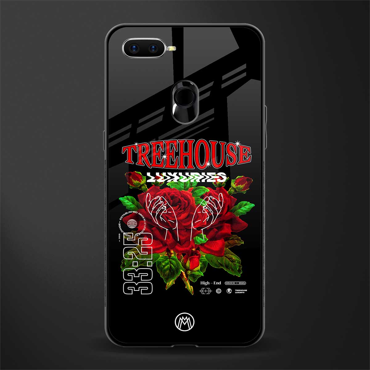 treehouse glass case for oppo a7 image