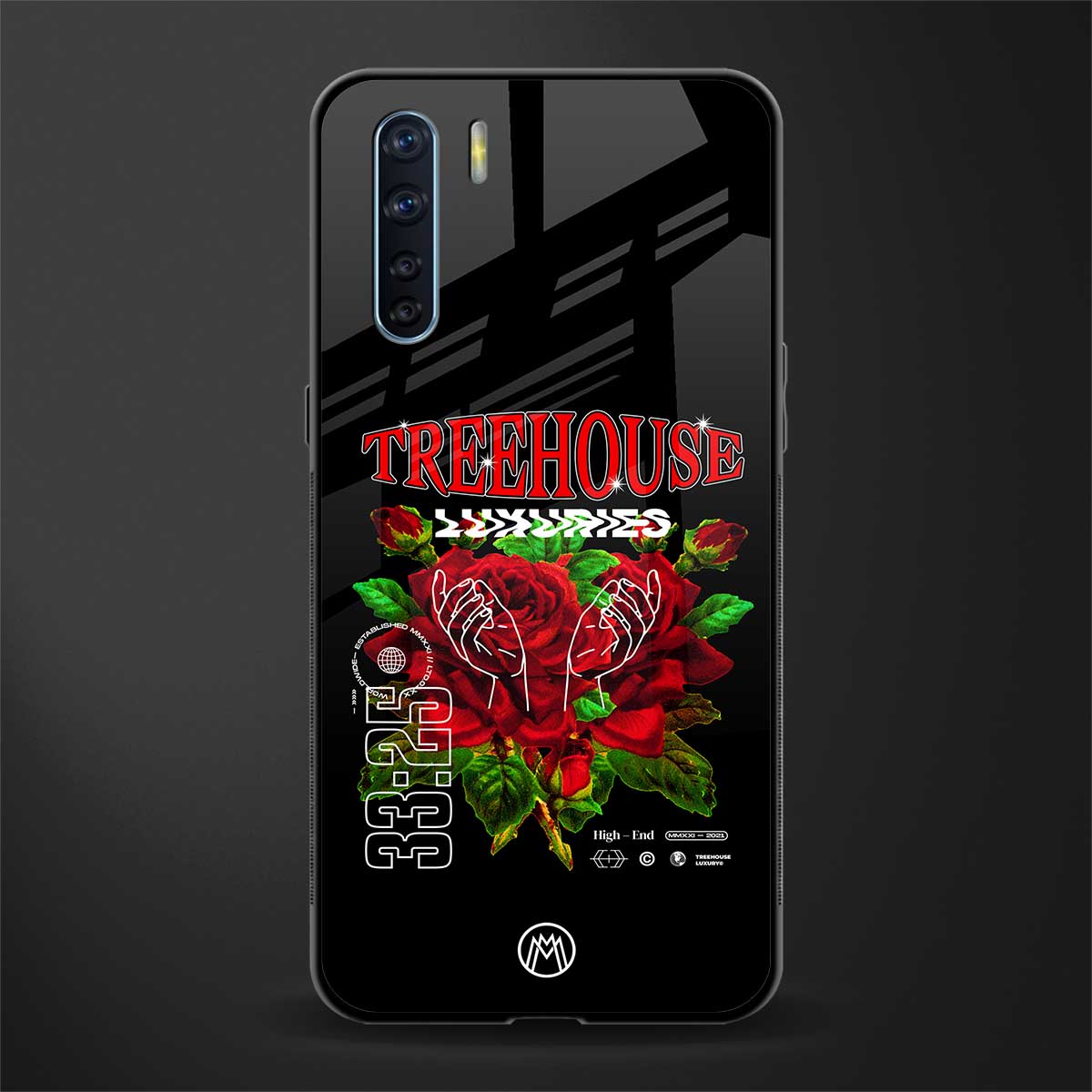 treehouse glass case for oppo f15 image