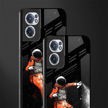 trippy astronaut glass case for oneplus nord ce 2 5g image-2