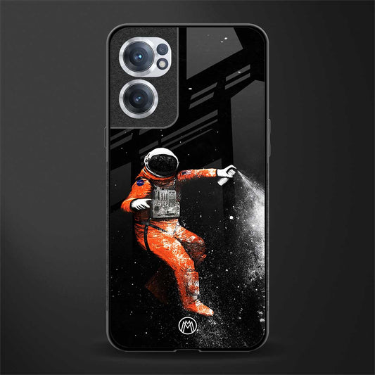 trippy astronaut glass case for oneplus nord ce 2 5g image