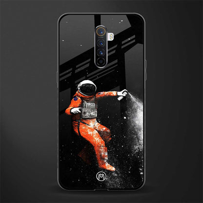 trippy astronaut glass case for realme x2 pro image