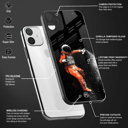 trippy astronaut glass case for samsung galaxy a12 image-4