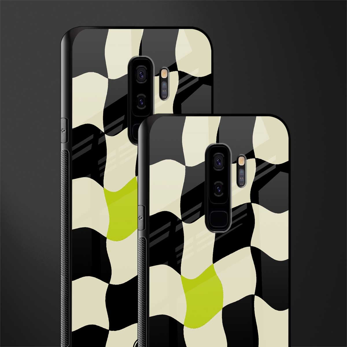 trippy pastel checks glass case for samsung galaxy s9 plus image-2