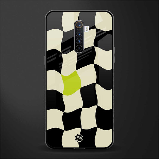 trippy pastel checks glass case for realme x2 pro image