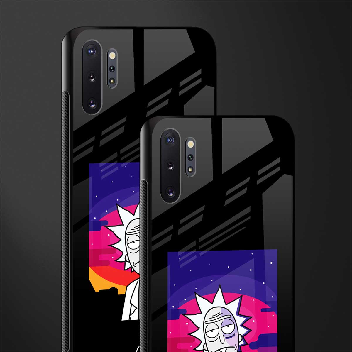 trippy rick sanchez glass case for samsung galaxy note 10 plus image-2