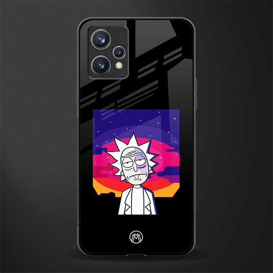 trippy rick sanchez glass case for realme 9 4g image