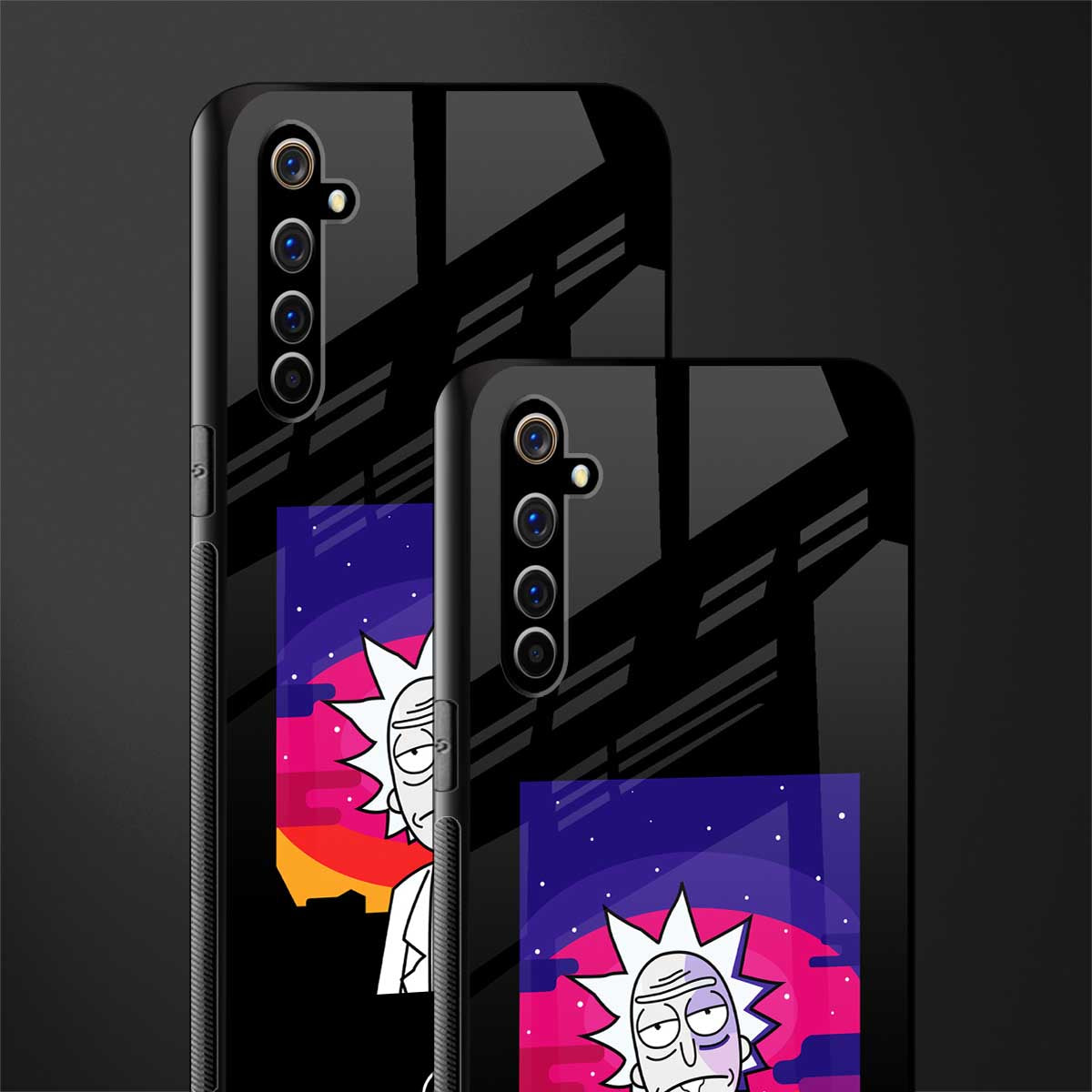 trippy rick sanchez glass case for realme x50 pro image-2