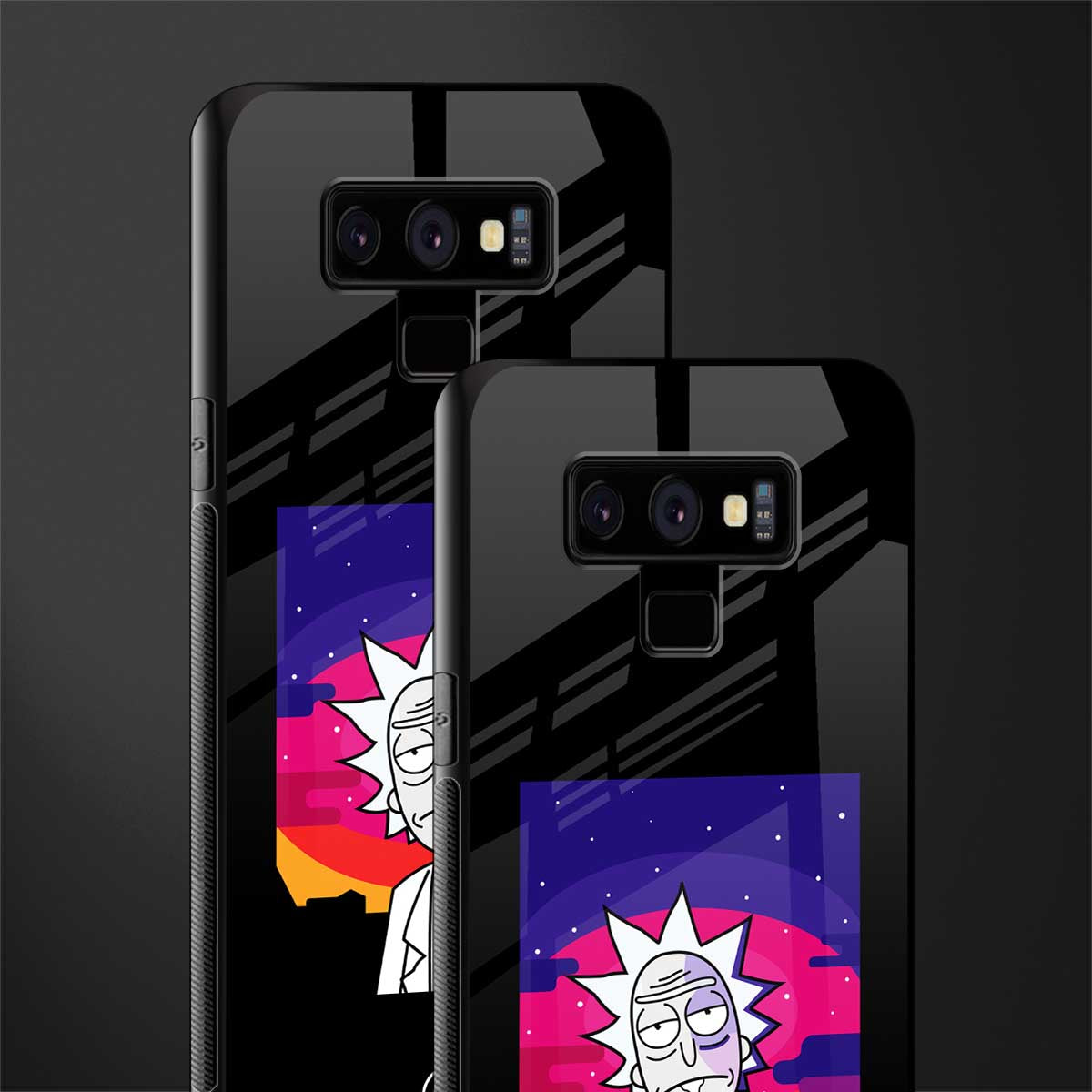 trippy rick sanchez glass case for samsung galaxy note 9 image-2