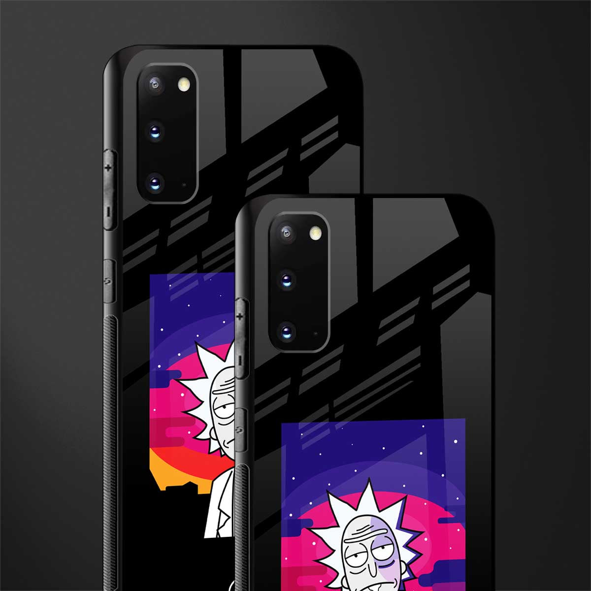trippy rick sanchez glass case for samsung galaxy s20 image-2