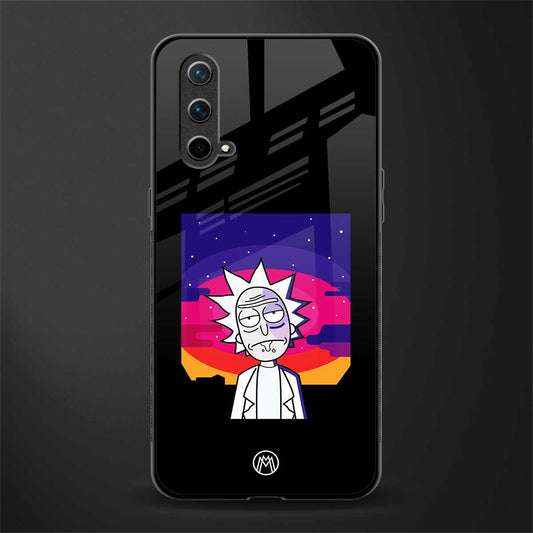 trippy rick sanchez glass case for oneplus nord ce 5g image
