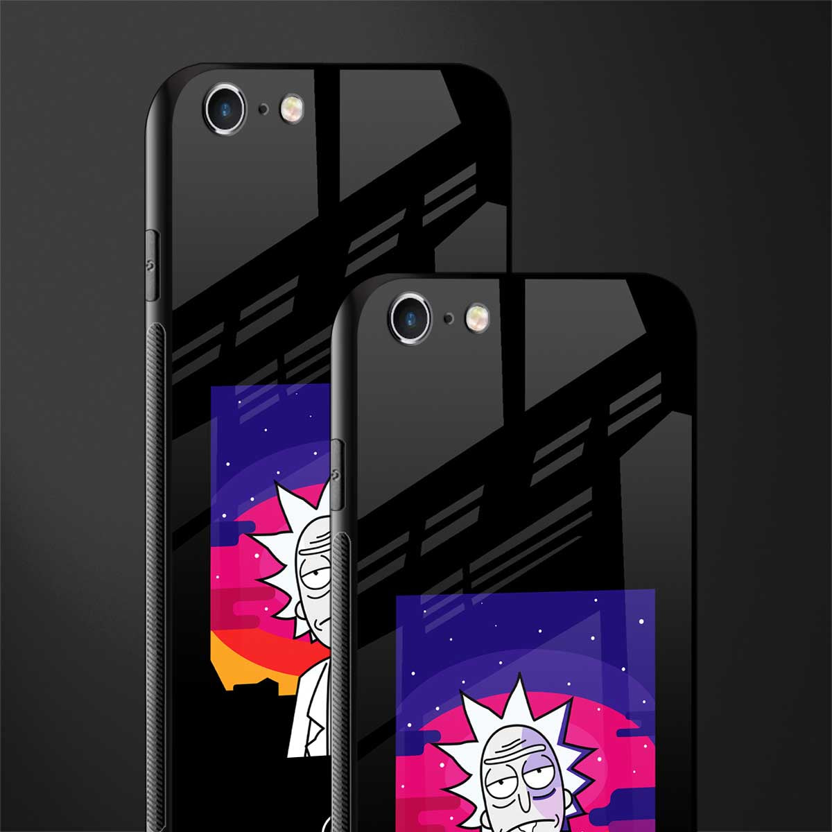 trippy rick sanchez glass case for iphone 6 image-2