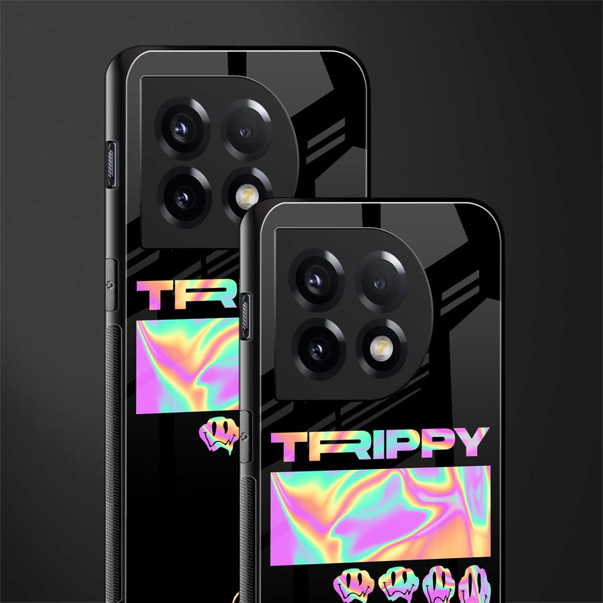 trippy trippy back phone cover | glass case for oneplus 11