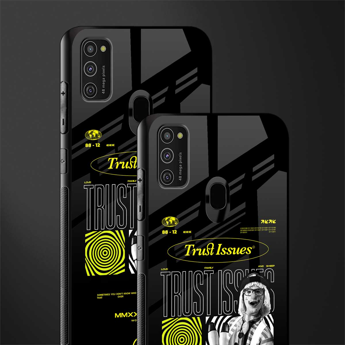 trust issues glass case for samsung galaxy m21 image-2