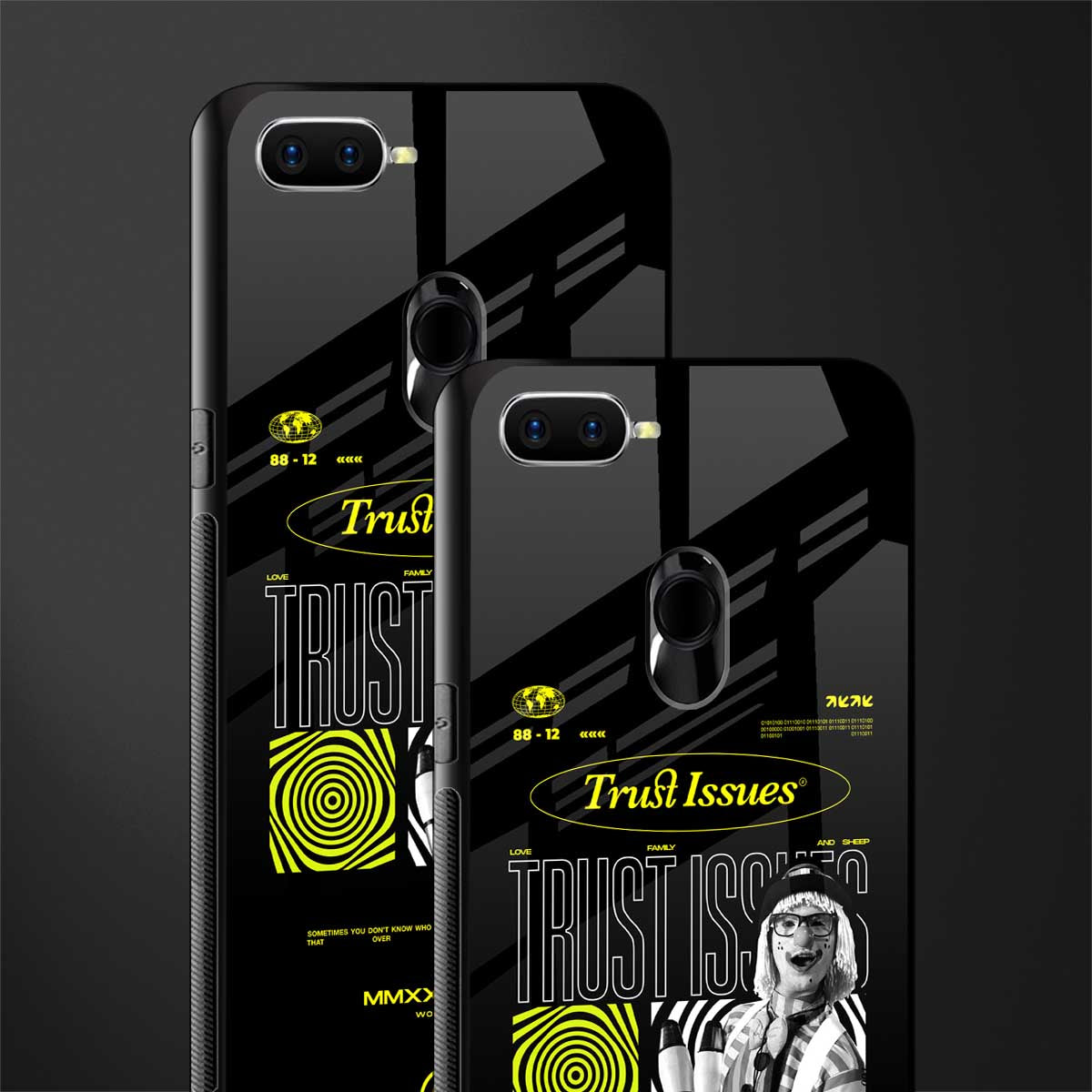 trust issues glass case for oppo a7 image-2