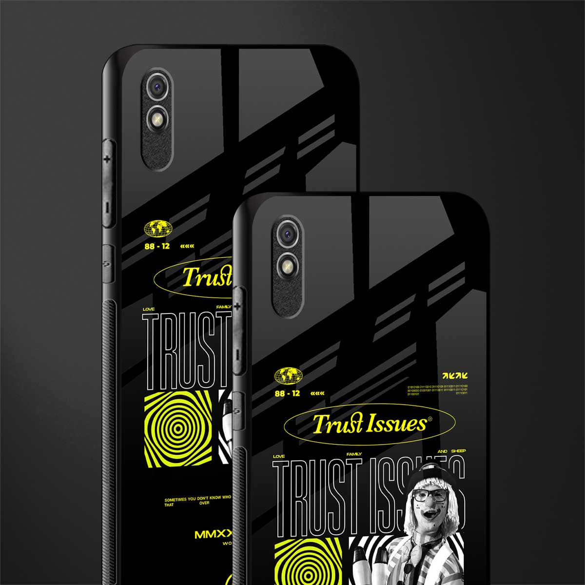 trust issues glass case for redmi 9a image-2