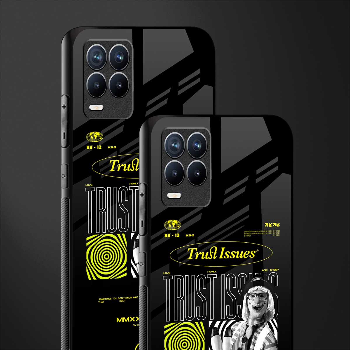 trust issues glass case for realme 8 4g image-2