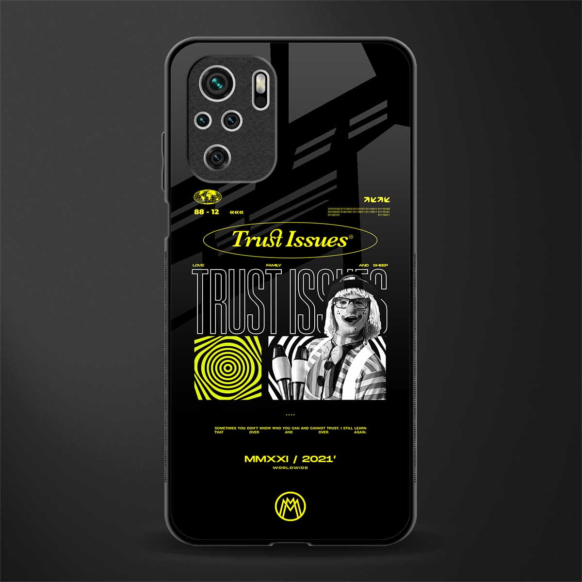 trust issues glass case for redmi note 10s image