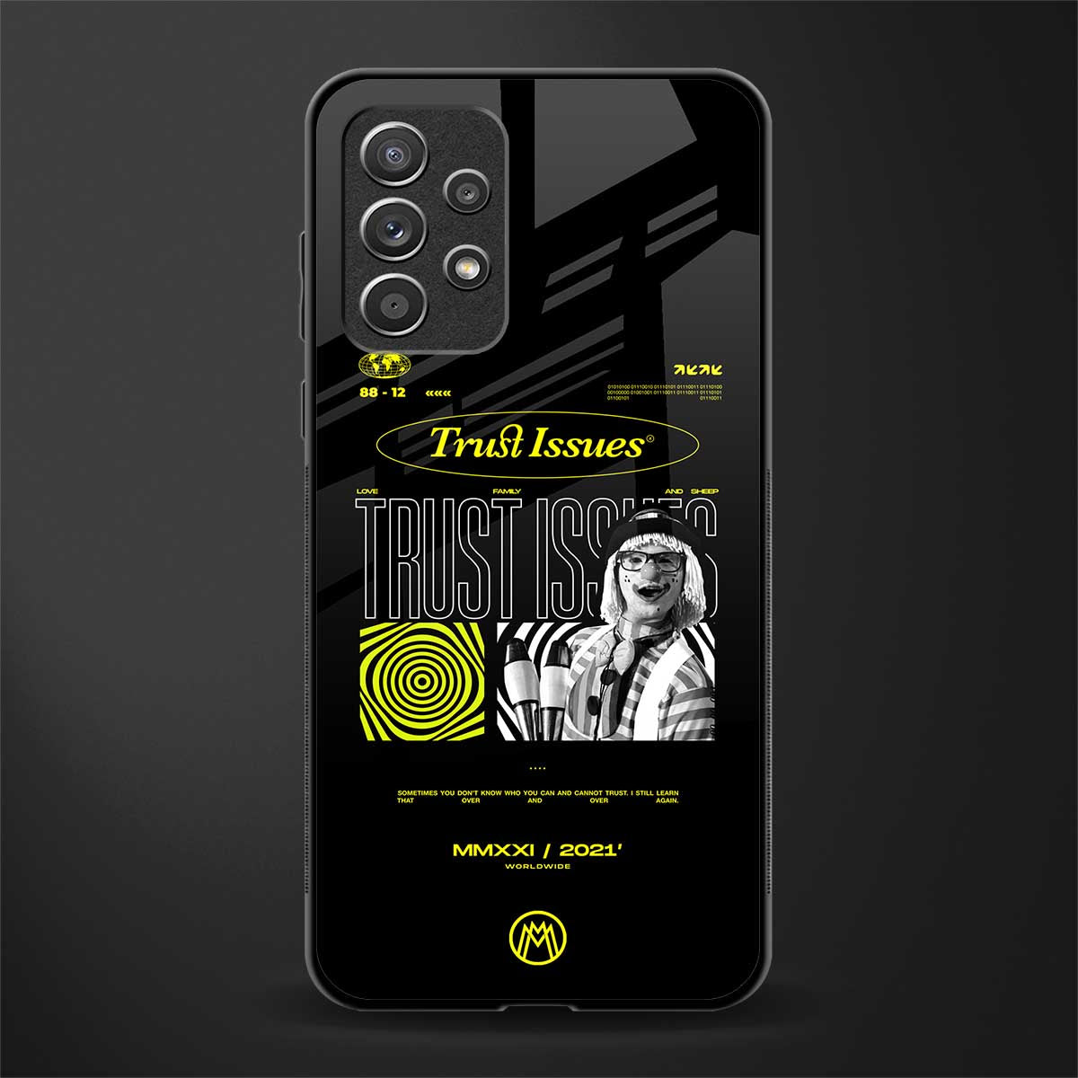 trust issues glass case for samsung galaxy a52s 5g image