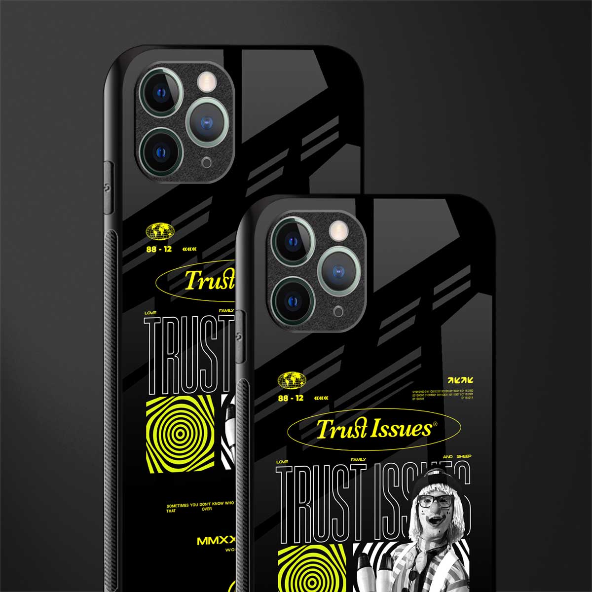 trust issues glass case for iphone 11 pro max image-2
