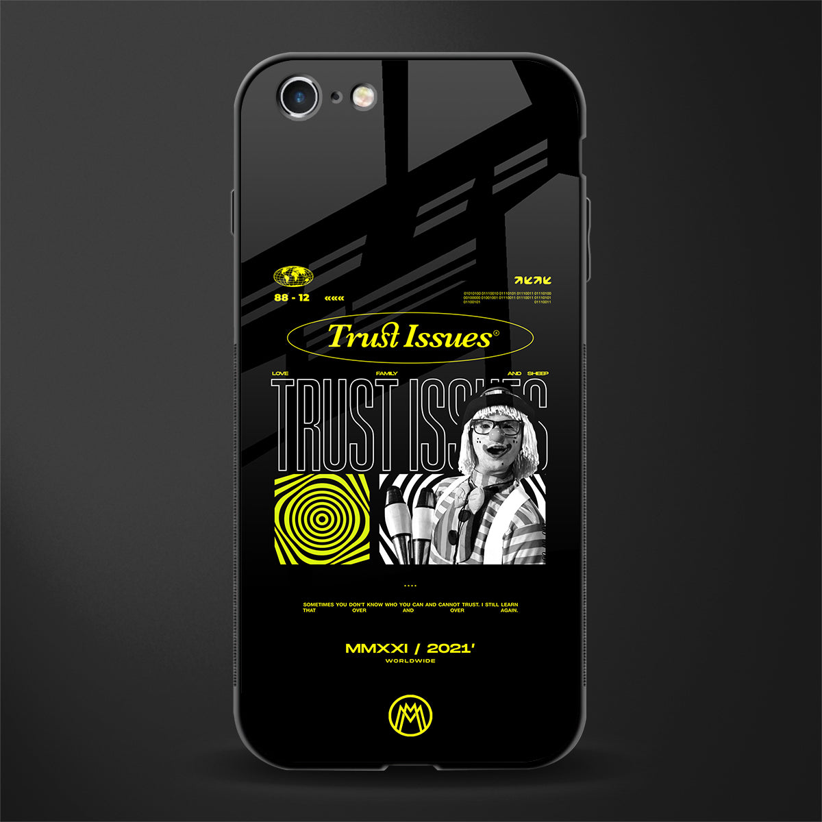 trust issues glass case for iphone 6 image