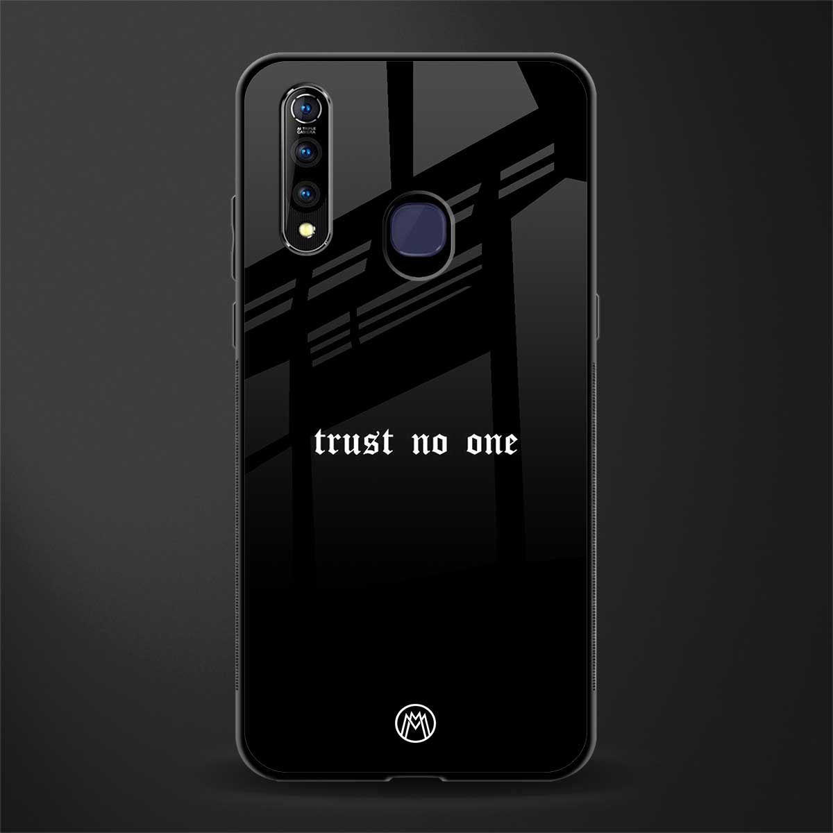 trust no one aesthetic quote glass case for vivo z1 pro image