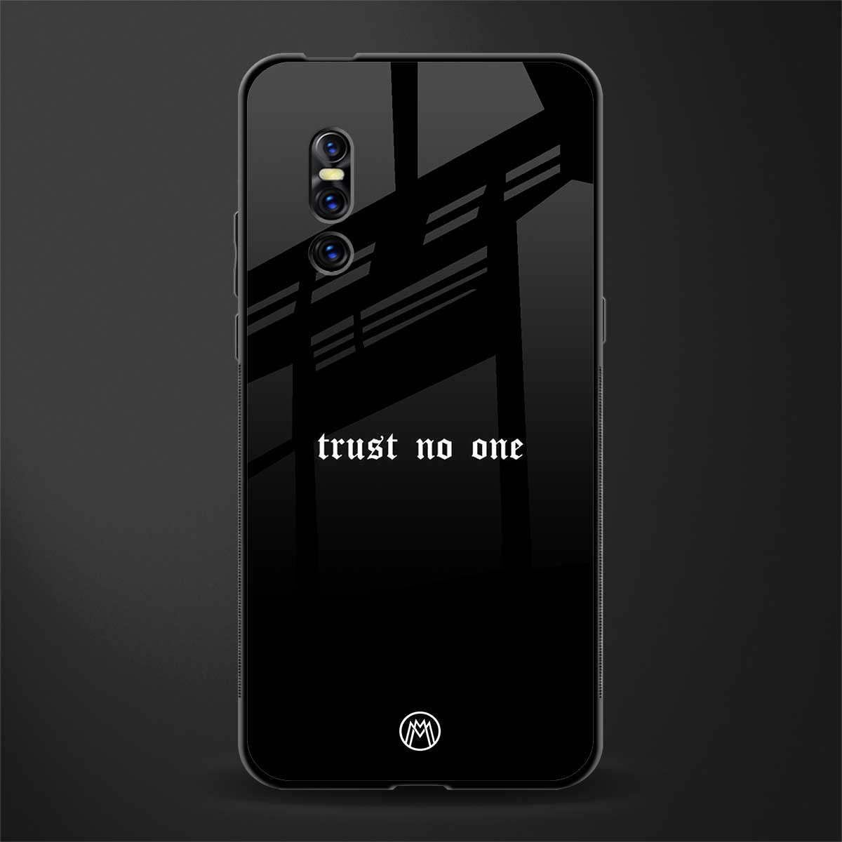 trust no one aesthetic quote glass case for vivo v15 pro image