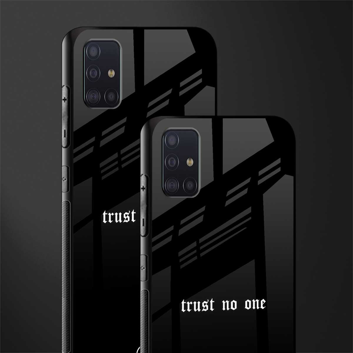 trust no one aesthetic quote glass case for samsung galaxy a71 image-2