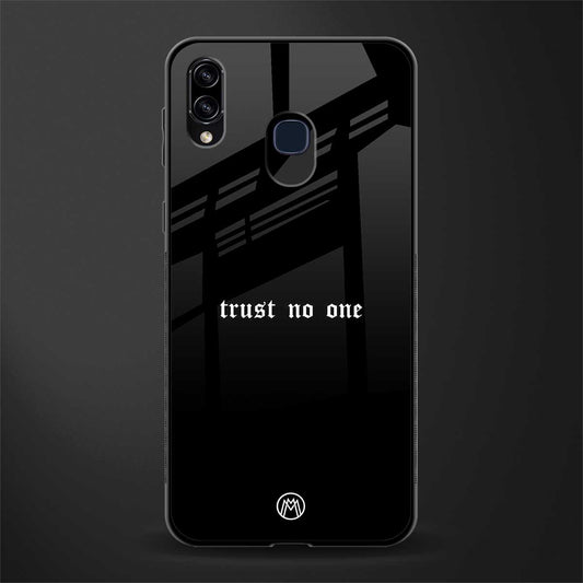 trust no one aesthetic quote glass case for samsung galaxy a30 image