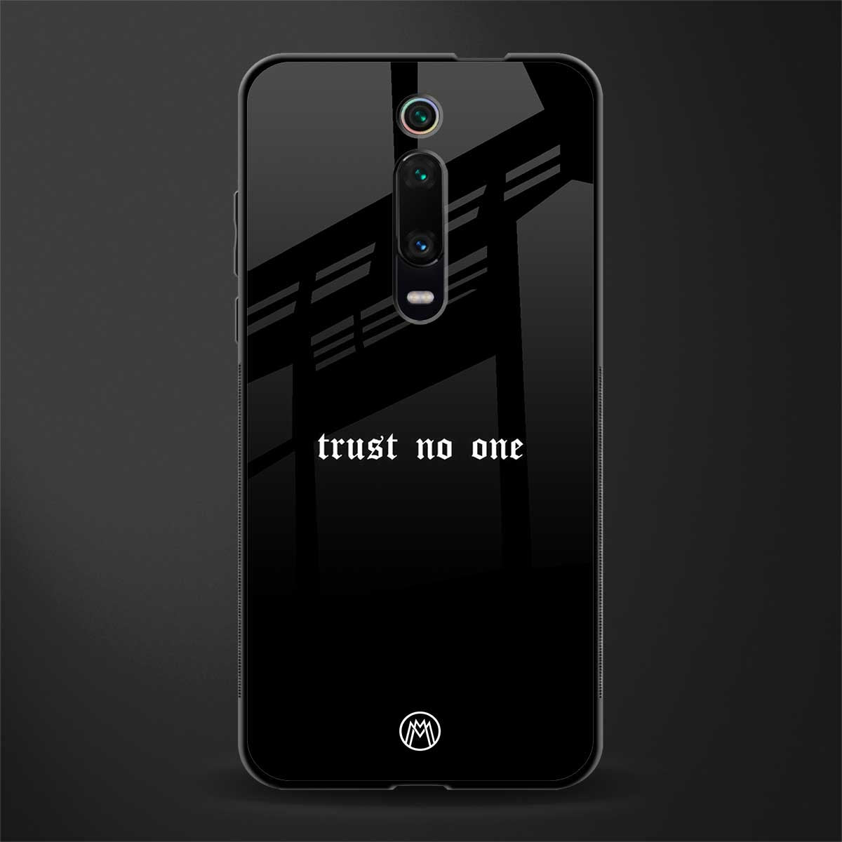 trust no one aesthetic quote glass case for redmi k20 image