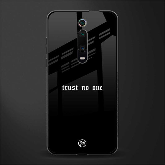 trust no one aesthetic quote glass case for redmi k20 image