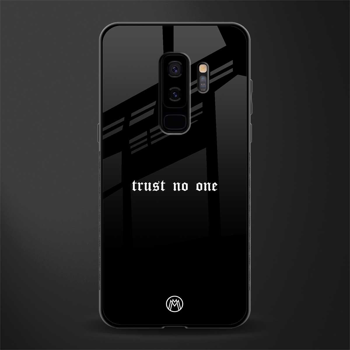trust no one aesthetic quote glass case for samsung galaxy s9 plus image
