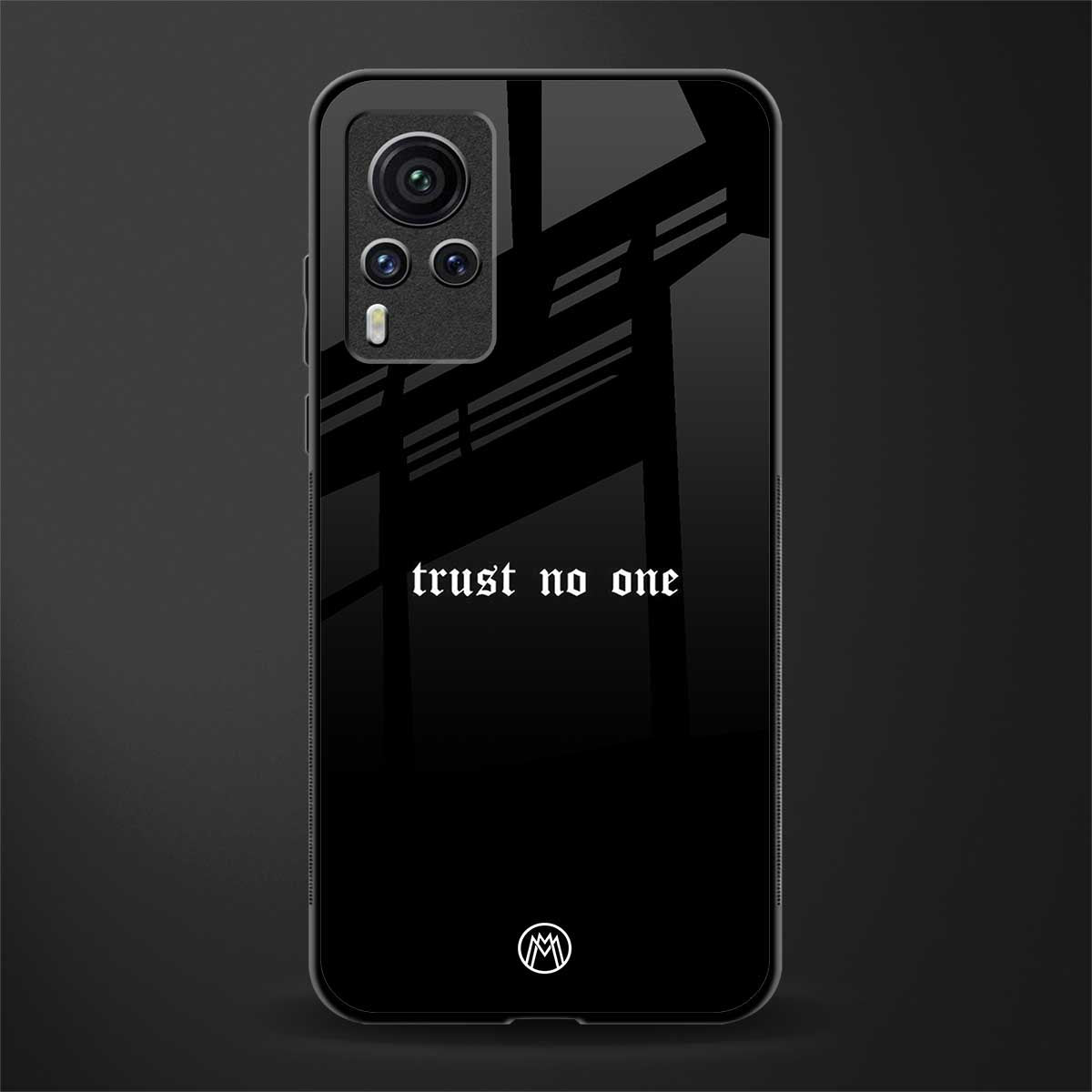 trust no one aesthetic quote glass case for vivo x60 pro image