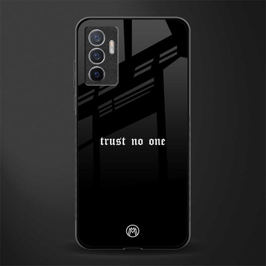 trust no one aesthetic quote glass case for vivo v23e image