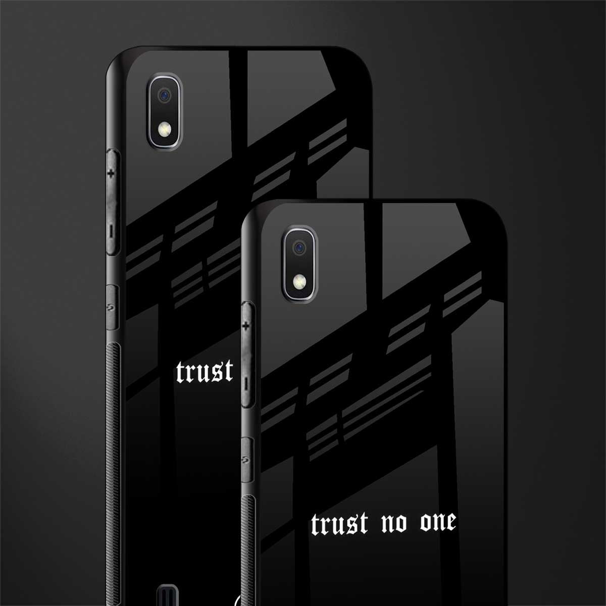trust no one aesthetic quote glass case for samsung galaxy a10 image-2