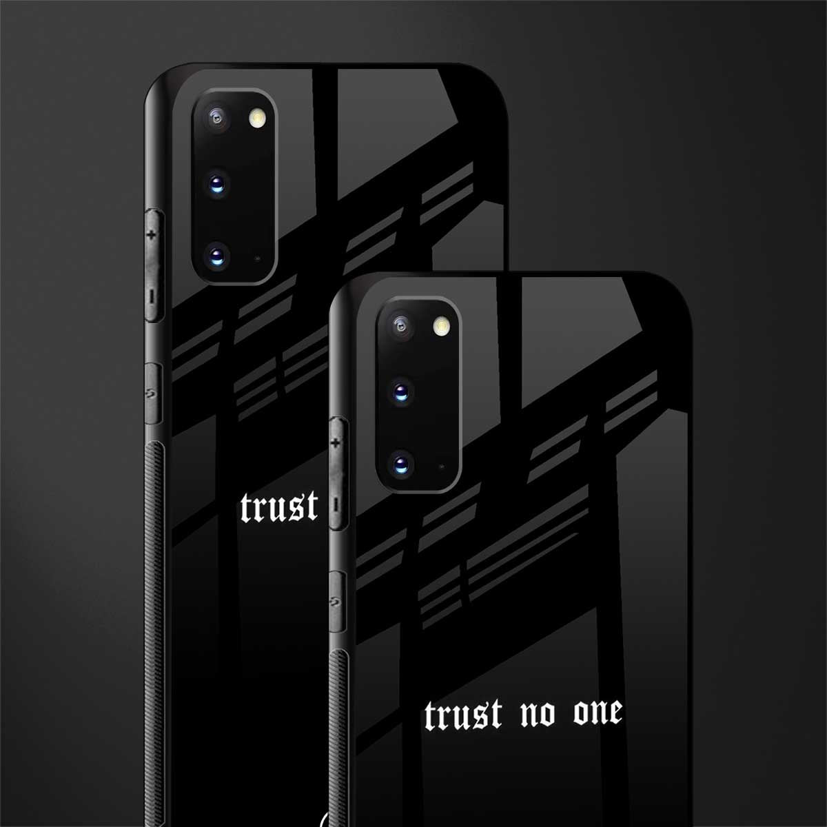 trust no one aesthetic quote glass case for samsung galaxy s20 image-2