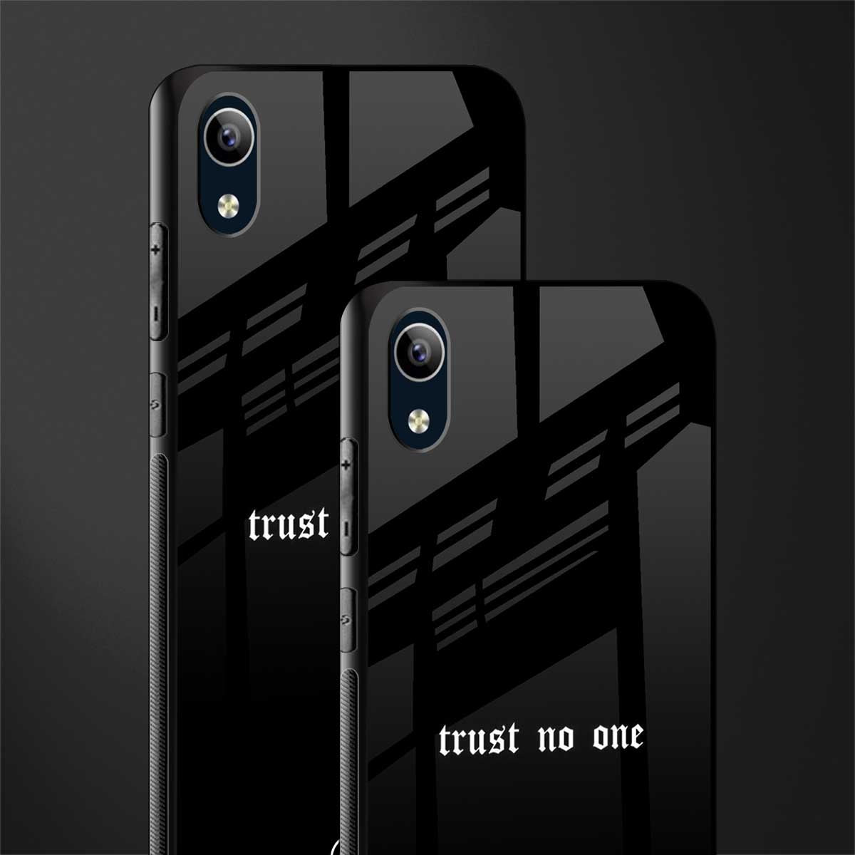 trust no one aesthetic quote glass case for vivo y90 image-2