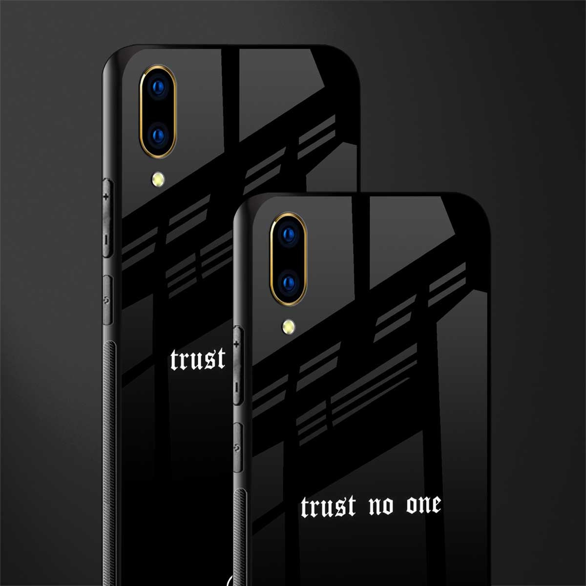 trust no one aesthetic quote glass case for vivo v11 pro image-2