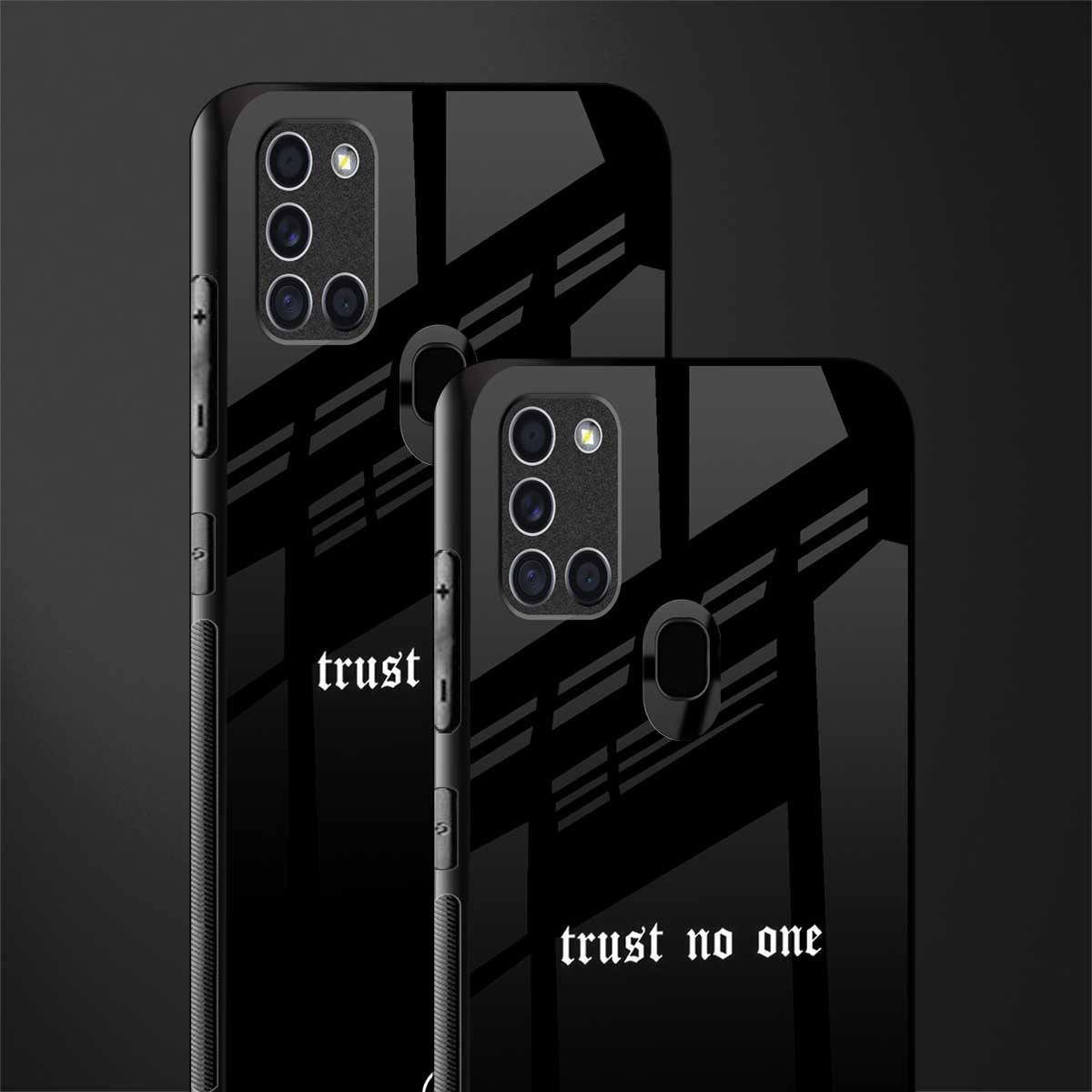 trust no one aesthetic quote glass case for samsung galaxy a21s image-2