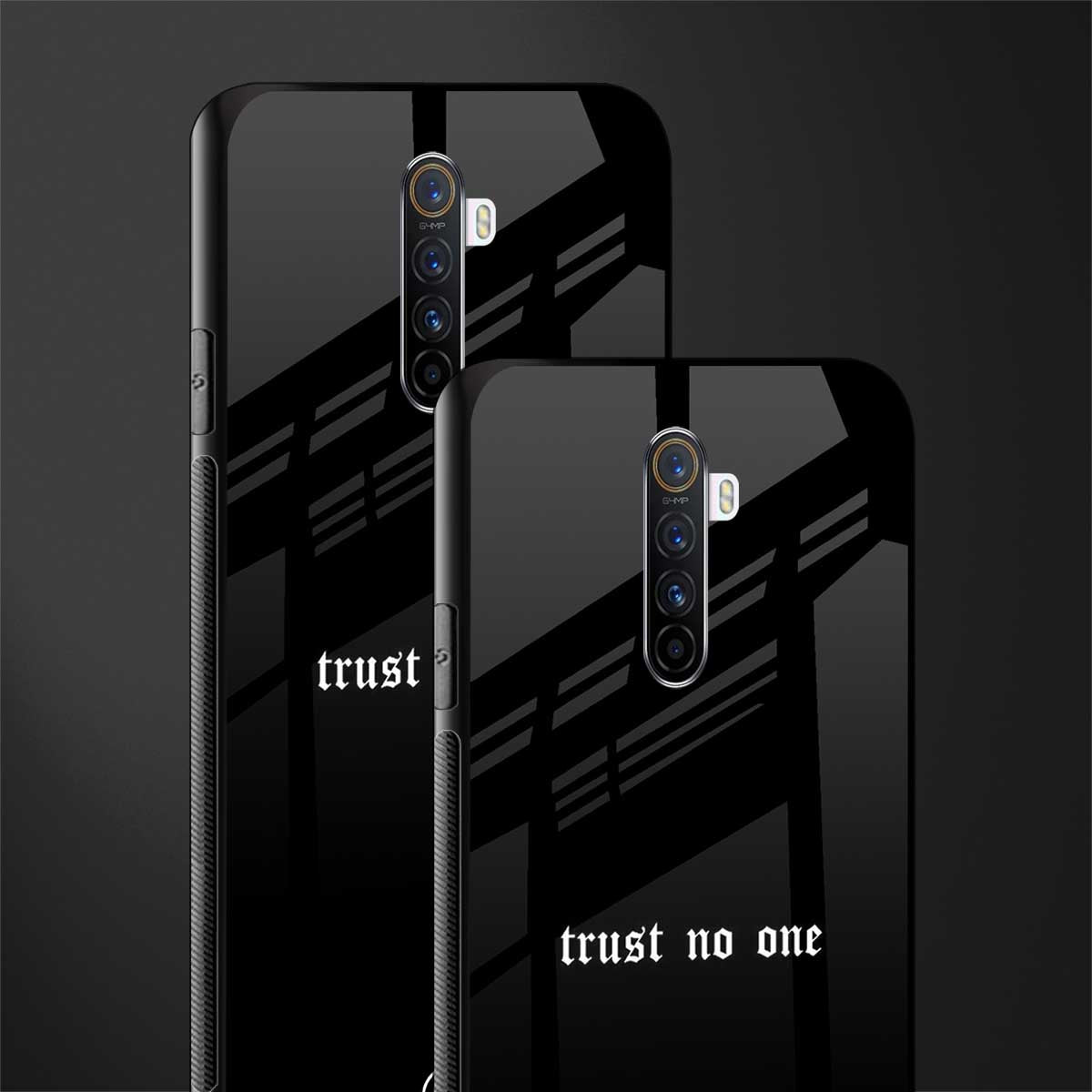 trust no one aesthetic quote glass case for realme x2 pro image-2