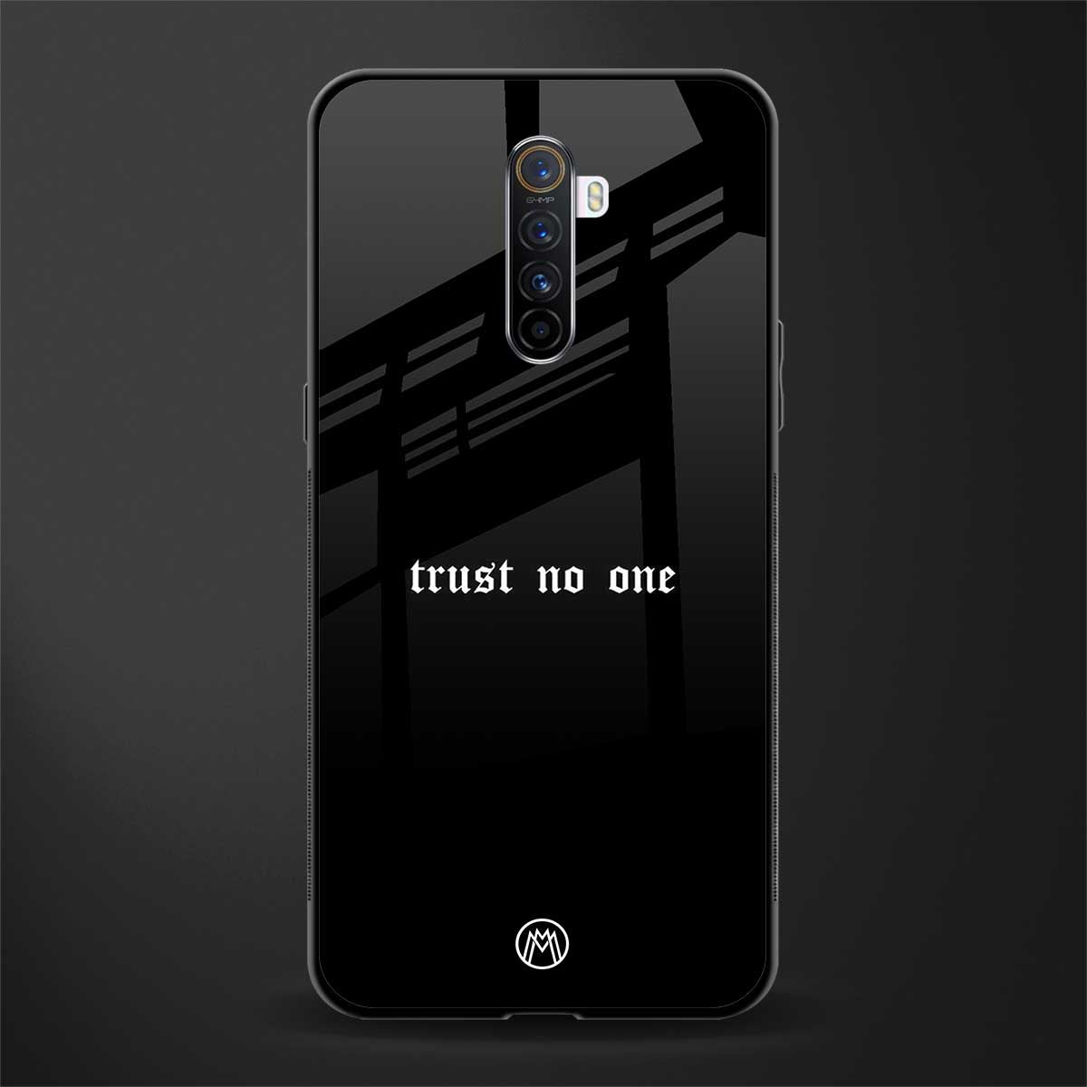 trust no one aesthetic quote glass case for realme x2 pro image