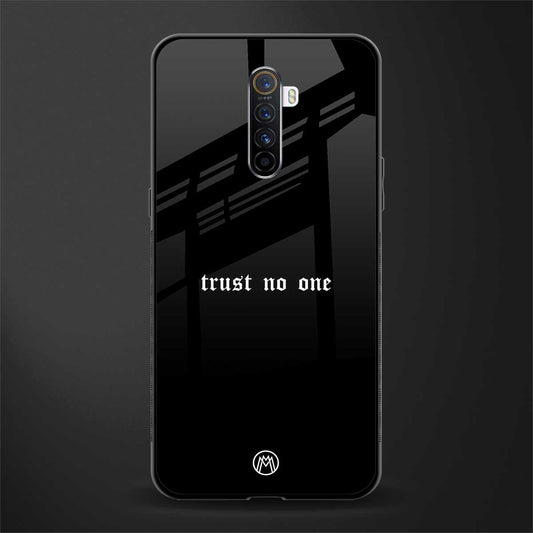 trust no one aesthetic quote glass case for realme x2 pro image