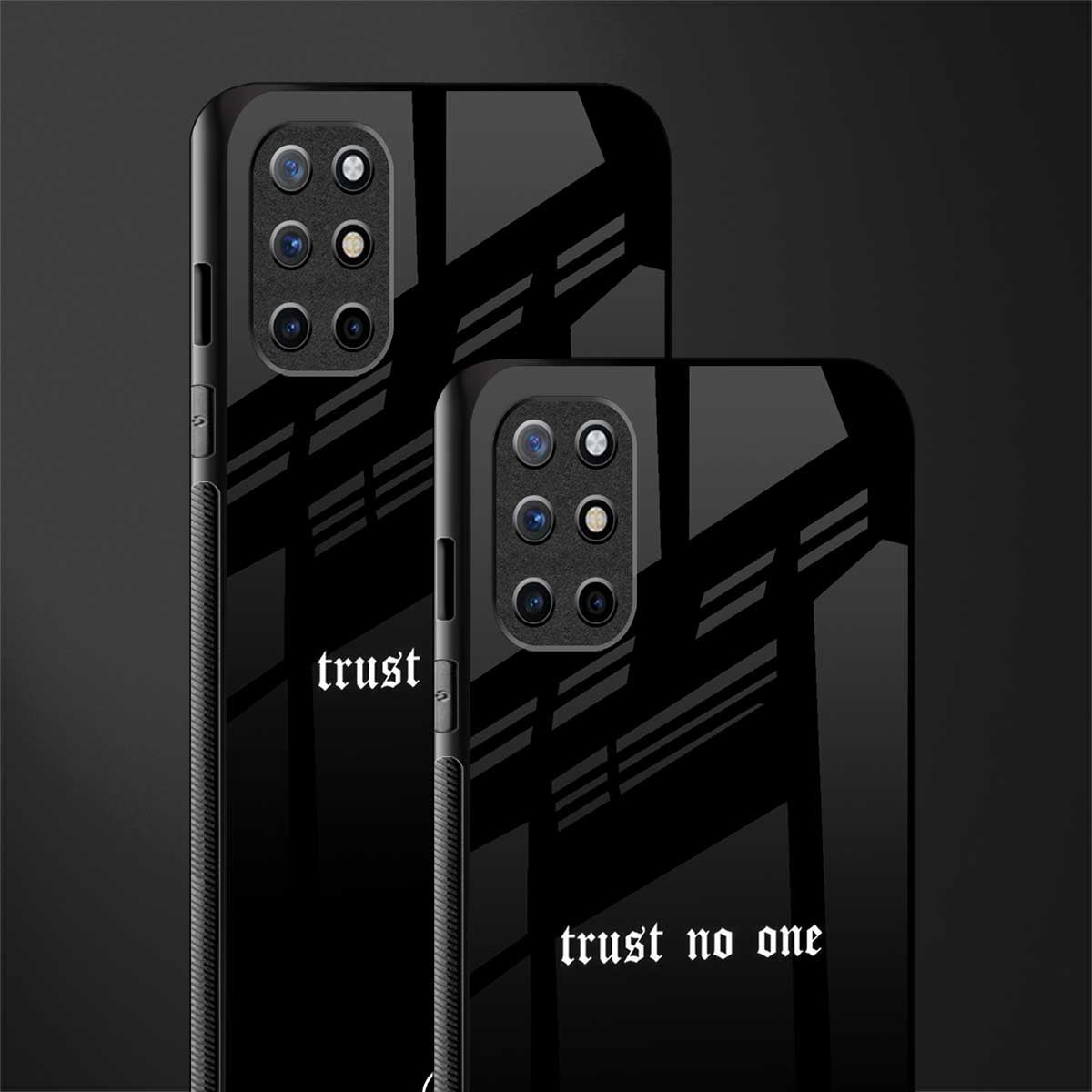 trust no one aesthetic quote glass case for oneplus 8t image-2