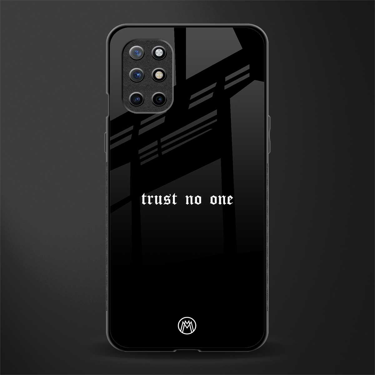 trust no one aesthetic quote glass case for oneplus 8t image