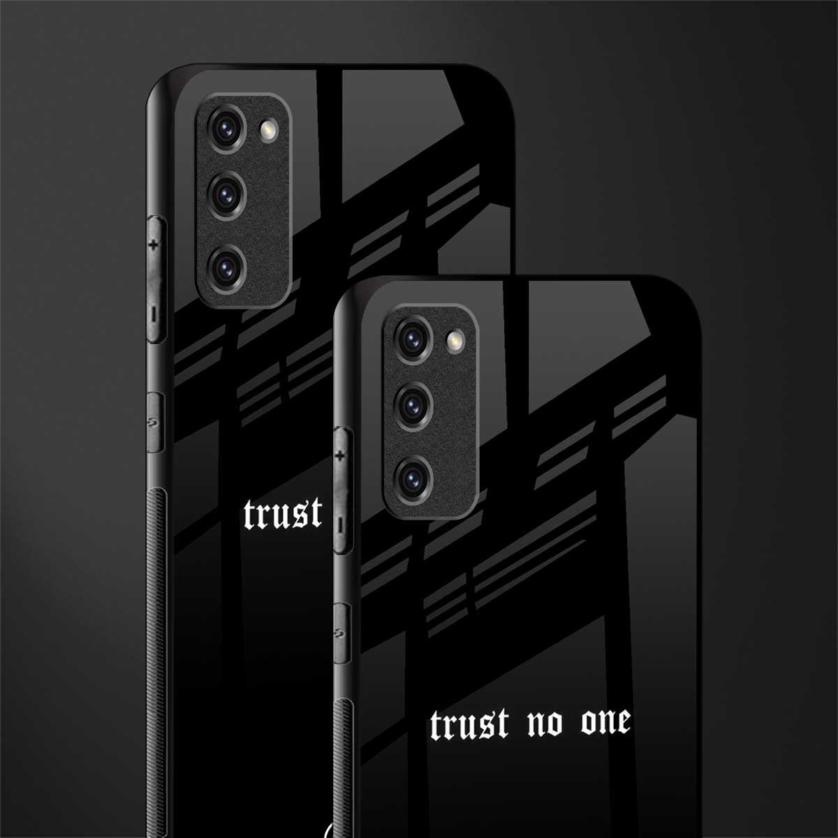 trust no one aesthetic quote glass case for samsung galaxy s20 fe image-2